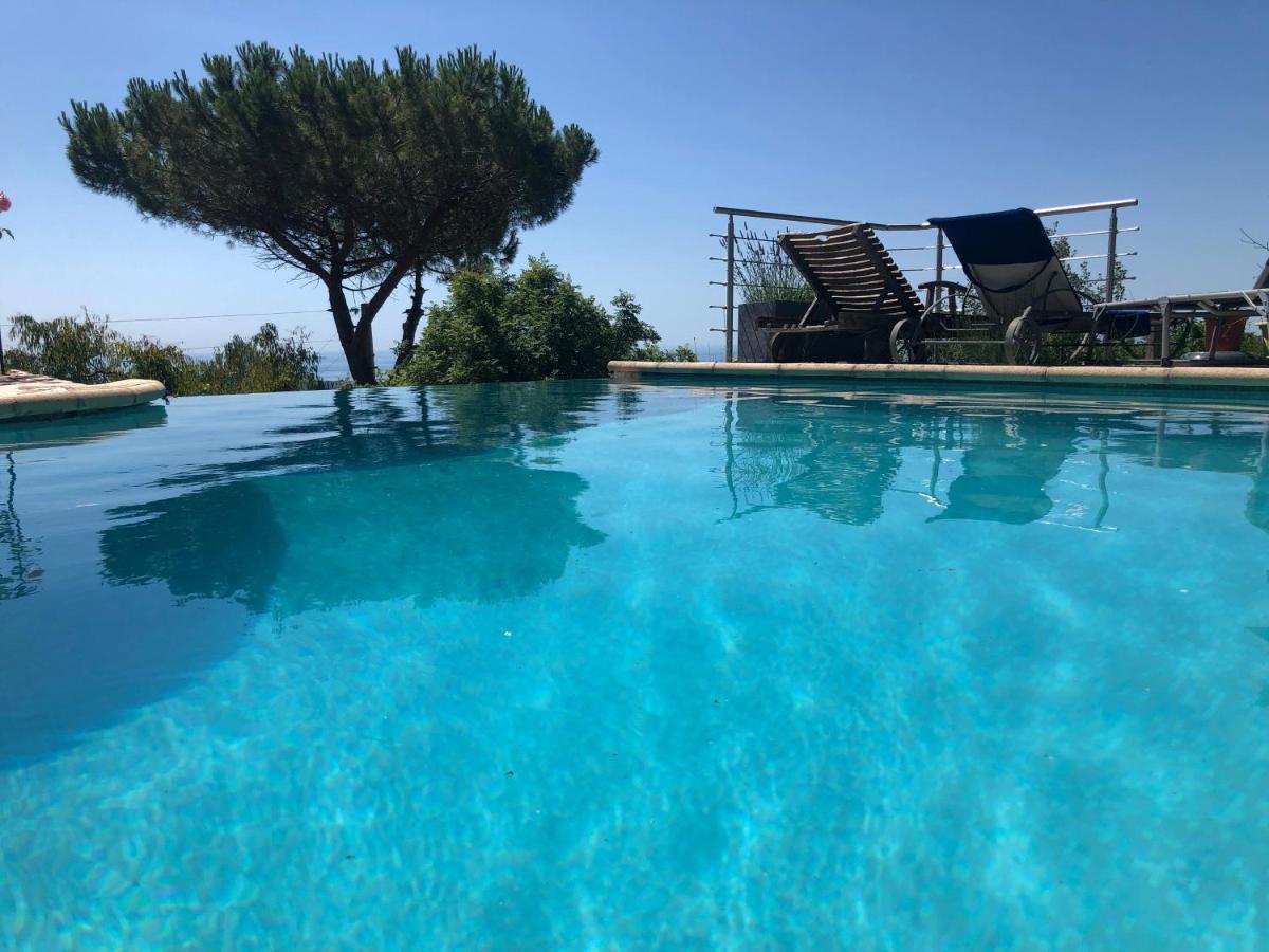 "Aux Balcons Du Riou" Avec Vue Mer 180 Degres Vence Eksteriør bilde